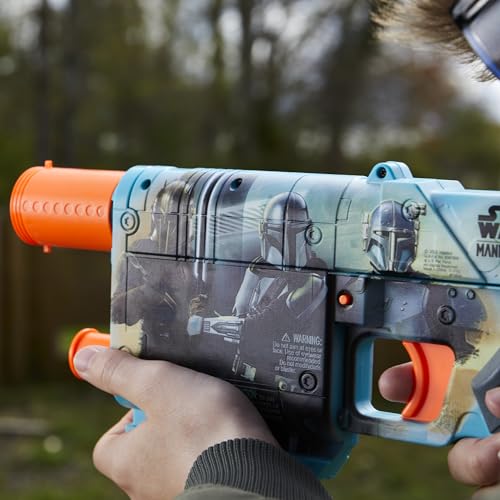 Nerf Star Wars The Mandalorian Dart Blaster, 12 Elite Darts, Internal Clip, Toy Foam Blasters for 8 Year Old Boys & Girls & Up - Image 8