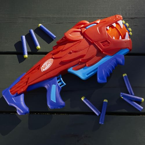 NERF Wild Lionfury, Easy Play Dart Blaster, 16 Nerf Elite Darts, Nerf Blaster Lion Toys for 6 Year Old Boys & Girls & Up, Outdoor Toys - Image 2