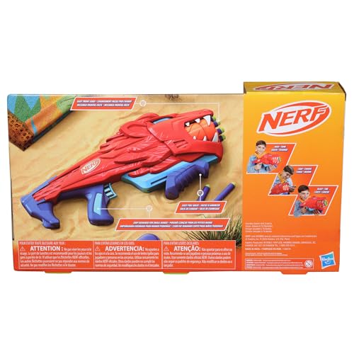 NERF Wild Lionfury, Easy Play Dart Blaster, 16 Nerf Elite Darts, Nerf Blaster Lion Toys for 6 Year Old Boys & Girls & Up, Outdoor Toys - Image 3