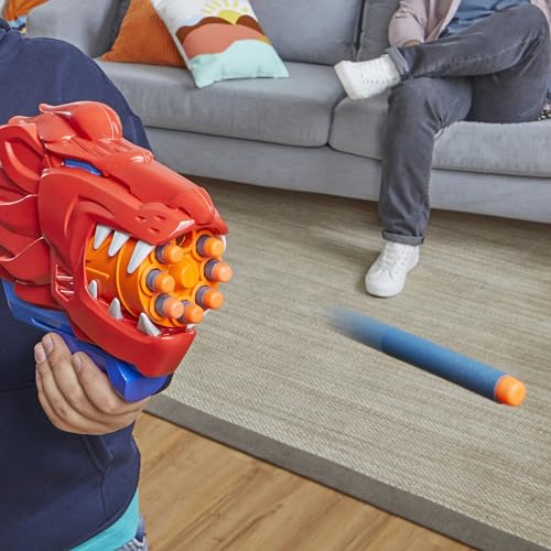 NERF Wild Lionfury, Easy Play Dart Blaster, 16 Nerf Elite Darts, Nerf Blaster Lion Toys for 6 Year Old Boys & Girls & Up, Outdoor Toys - Image 6