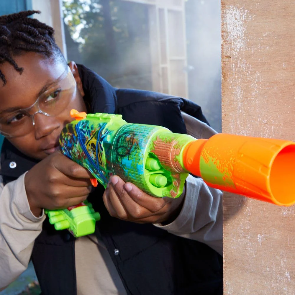 Nerf Zombie Driller Dart Blaster, 16 Nerf Elite Darts, Rotating 5 Dart Cylinder, Removable Scope, Outdoor Games, Ages 8+ - Image 5