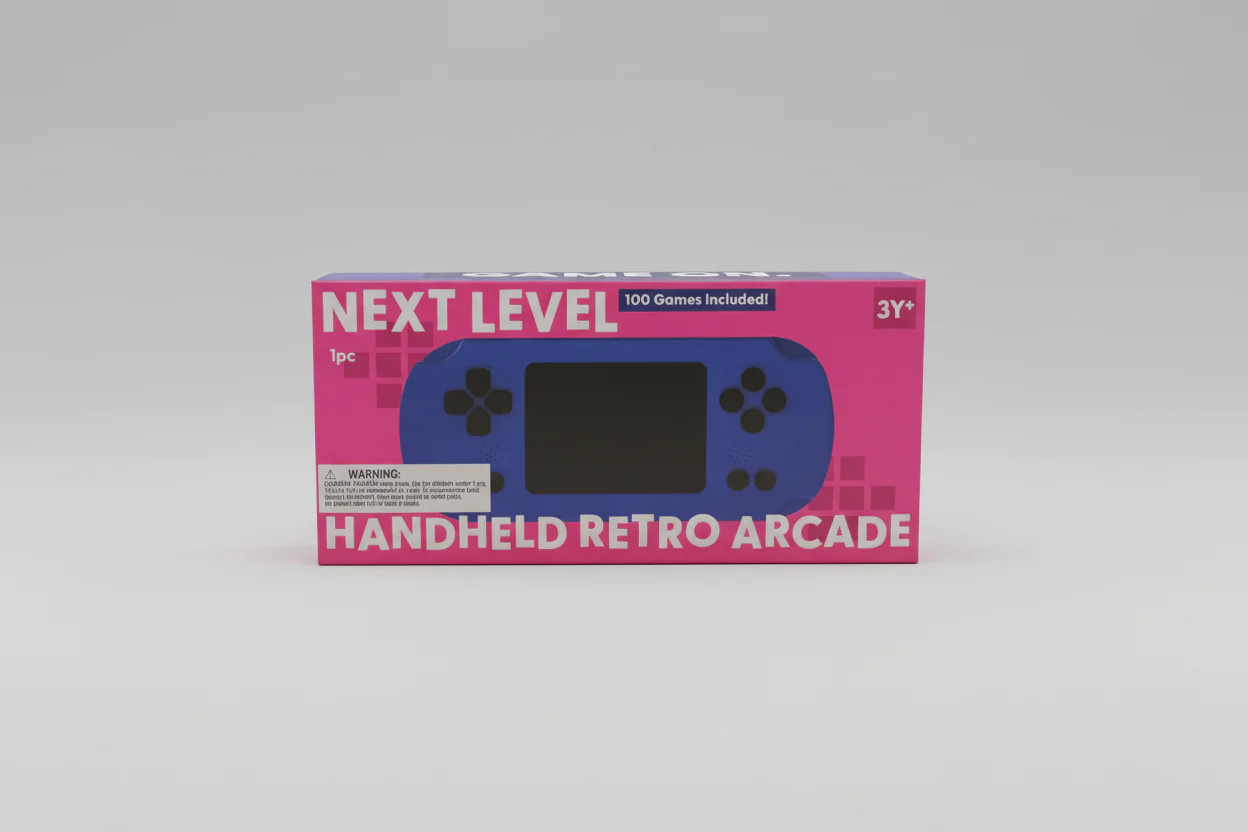 Next Level Handheld Retro Arcade Game, 100 Games Included