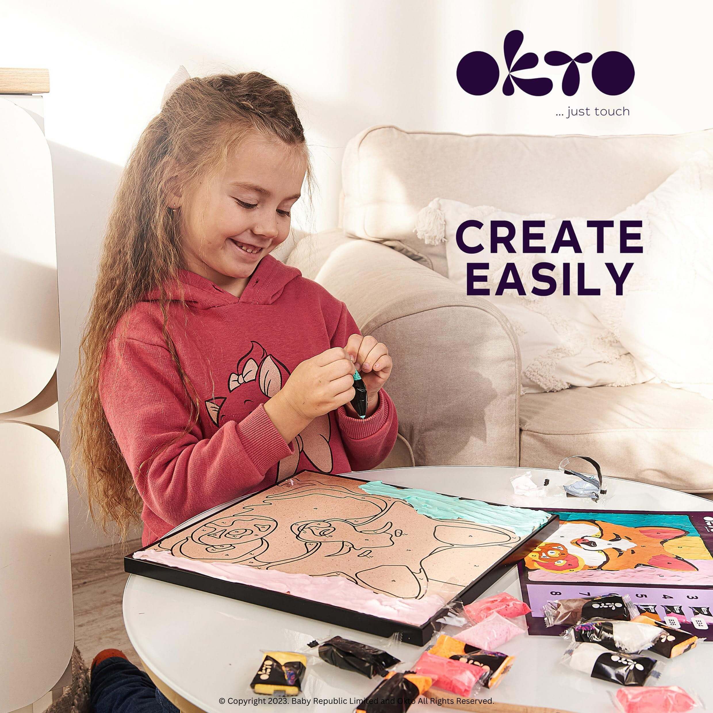 Okto Clay by Numbers Kit, Fox - Image 5