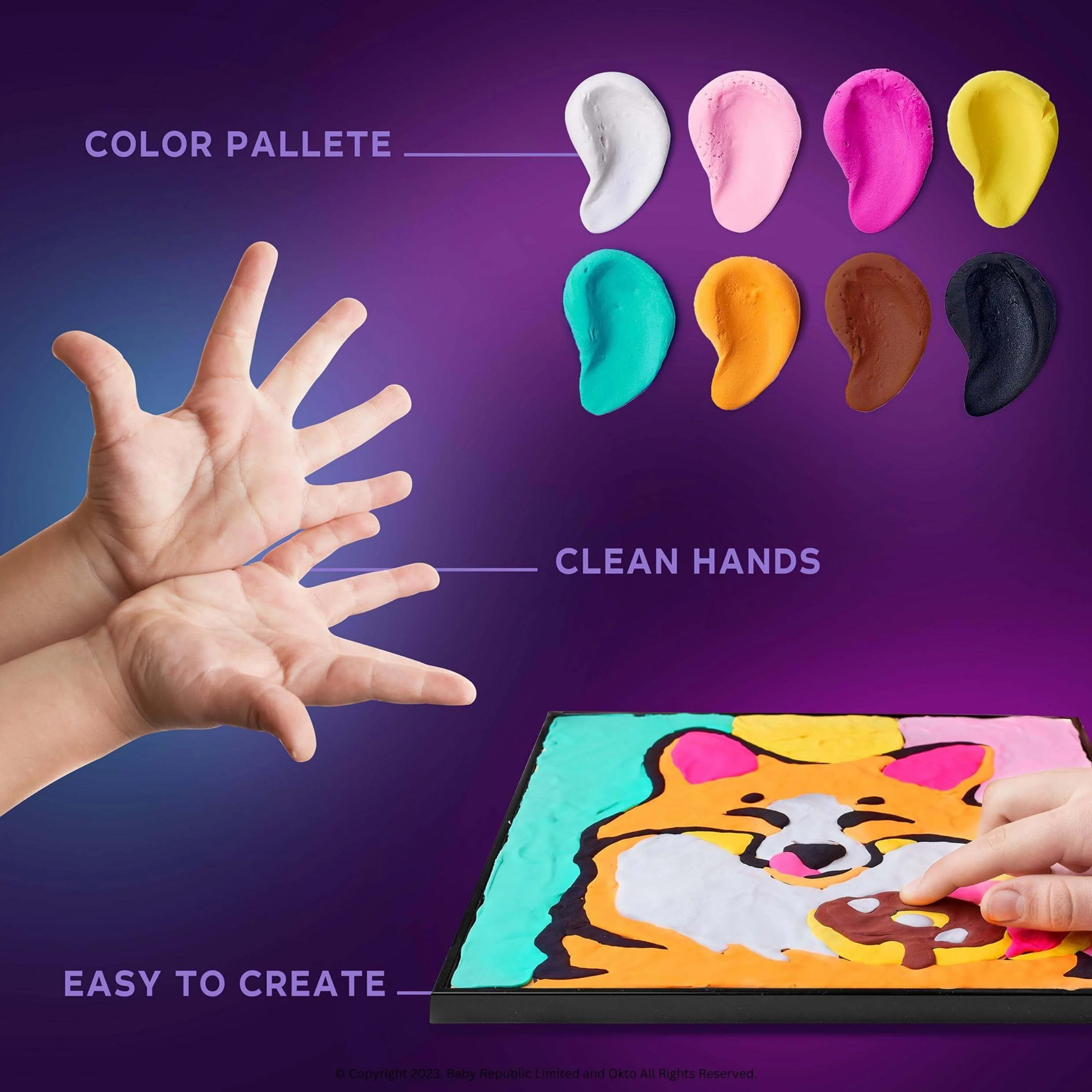 Okto Clay by Numbers Kit, Fox - Image 6