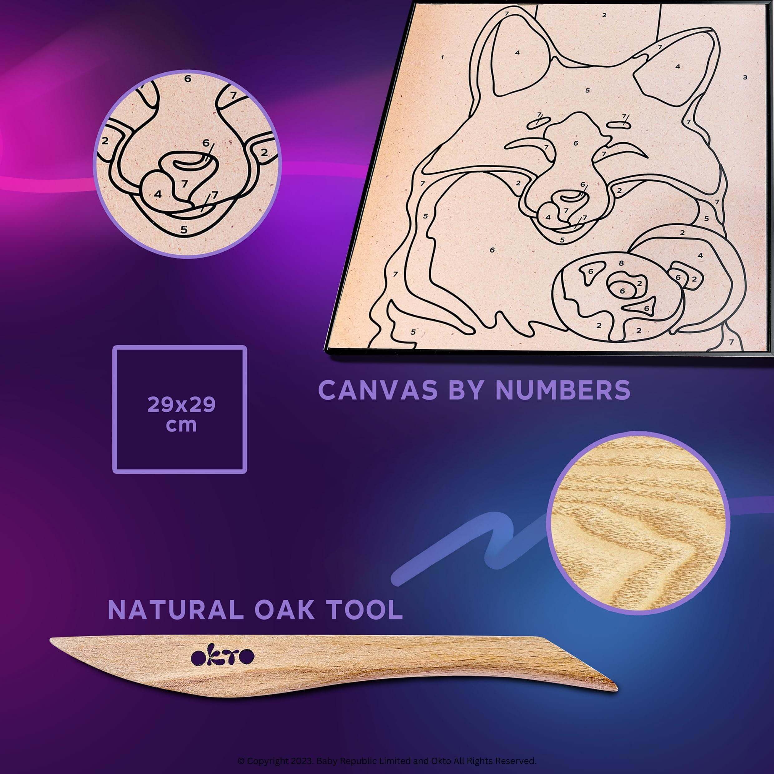 Okto Clay by Numbers Kit, Fox - Image 7