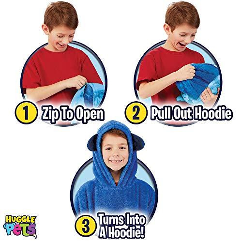 Huggle Pets Blue Puppy Animal Hoodie - Image 3
