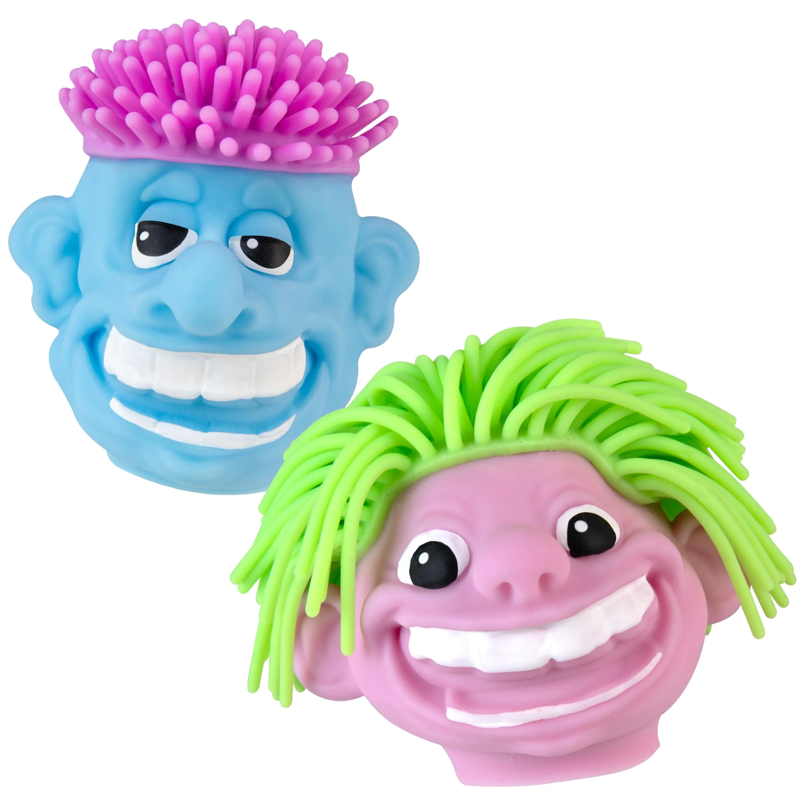 ORB Funkee Monkee Squishy Hairdo Faces, Funkee Faces, Funny Human Head Toys and Stress Balls - Squeeze, Stretch to Make Your Own Silly Faces - Fidget Toys and Gifts for Kids and Adults, Style Variation, 1 Pack Per Order - Image 2