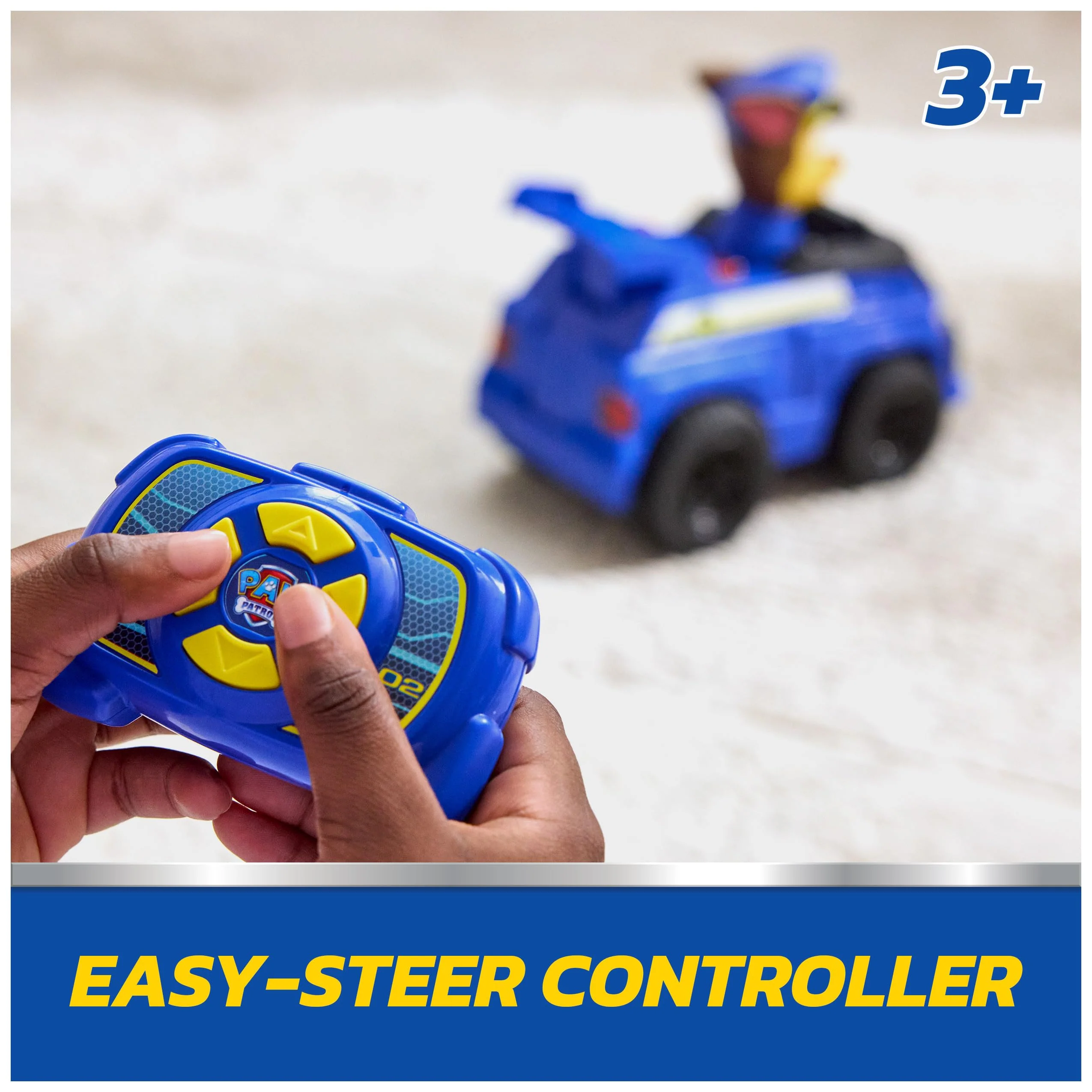 PAW PATROL Chases Remote Control Police Car with Light Effects, Approx. 25 cm, Easy Control with Remote Control, RC Car for Children Aged 3+ - Image 8