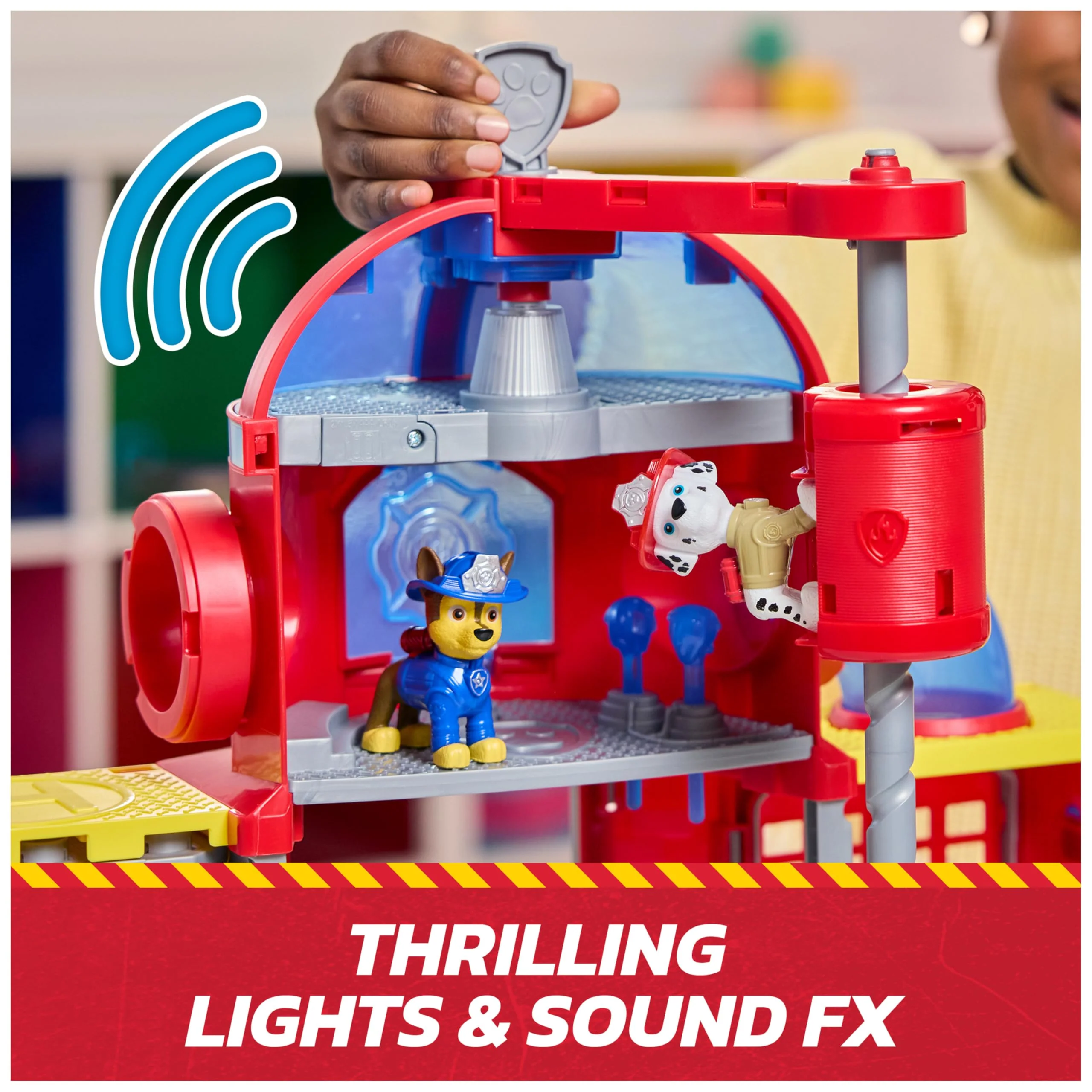 Paw Patrol - Fire Rescue Fire Station - Marcus Car Figure - Sound & Light Effects - Kids Toy - Ages 3+ - Image 8
