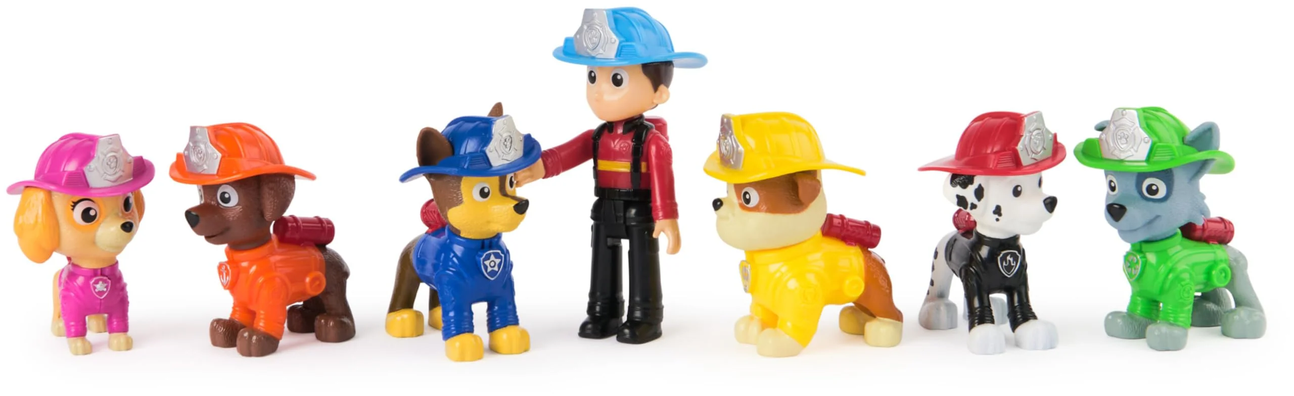 Paw Patrol Fire Rescue Team Pack of 7 Characters Including Ryder and 6 Puppies, Toys for Boys and Girls, 3+ Years - Image 4