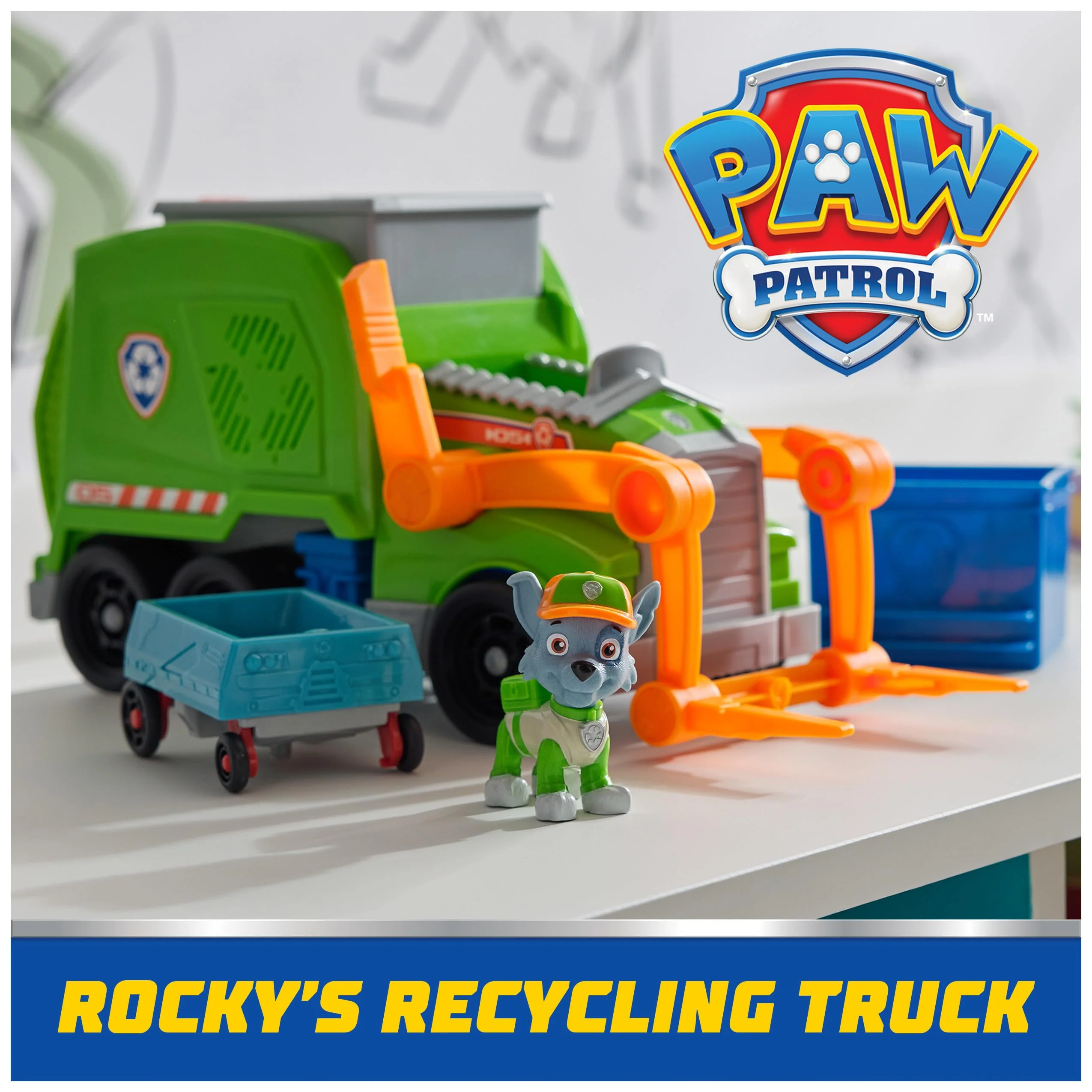 Paw Patrol – Recycling Truck and Rocky Figure + Accessories Toys – Gift Child 3 Years + – 6071248 – Toys Children 3 Years + - Image 8