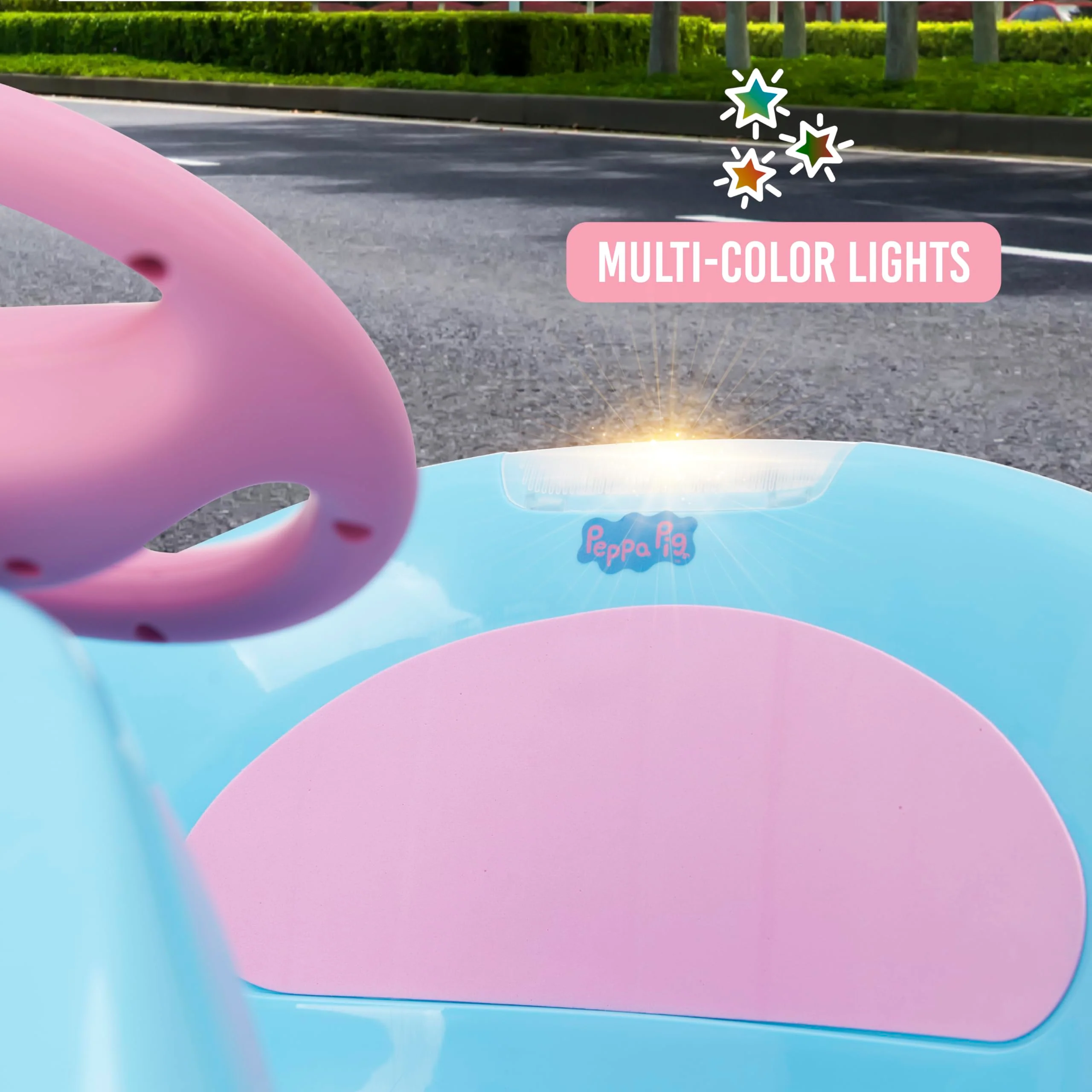 Peppa Pig Bumper Car for Kids, 2 Speed Electric Bumper Car Vehicle, Toddler Bumper Car with Remote Control and 360 Degree Turning, 6V Motor, LED Lights, Gifts for Toddlers - Image 6