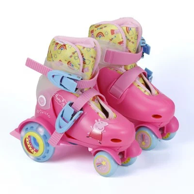 Peppa Pig Kids Adjustable Trainer Roller Skates, Size J9-J12 - Image 2