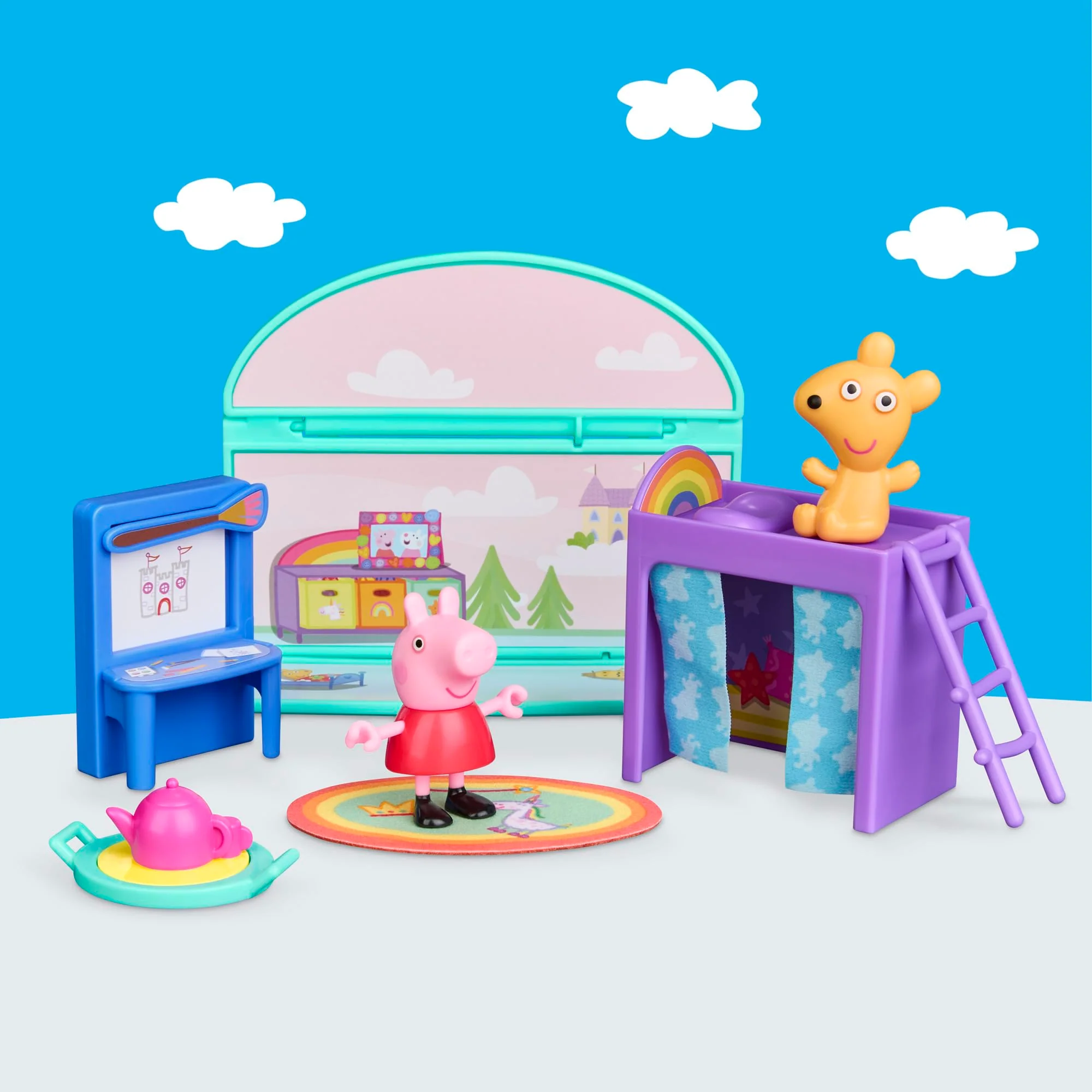 Peppa Pig Peppa's Bedroom Set with 1 Figure and 7 Accessories, Works with Peppa's Big Family House Playset, Preschool Toys for Girls and Boys 3+ - Image 5