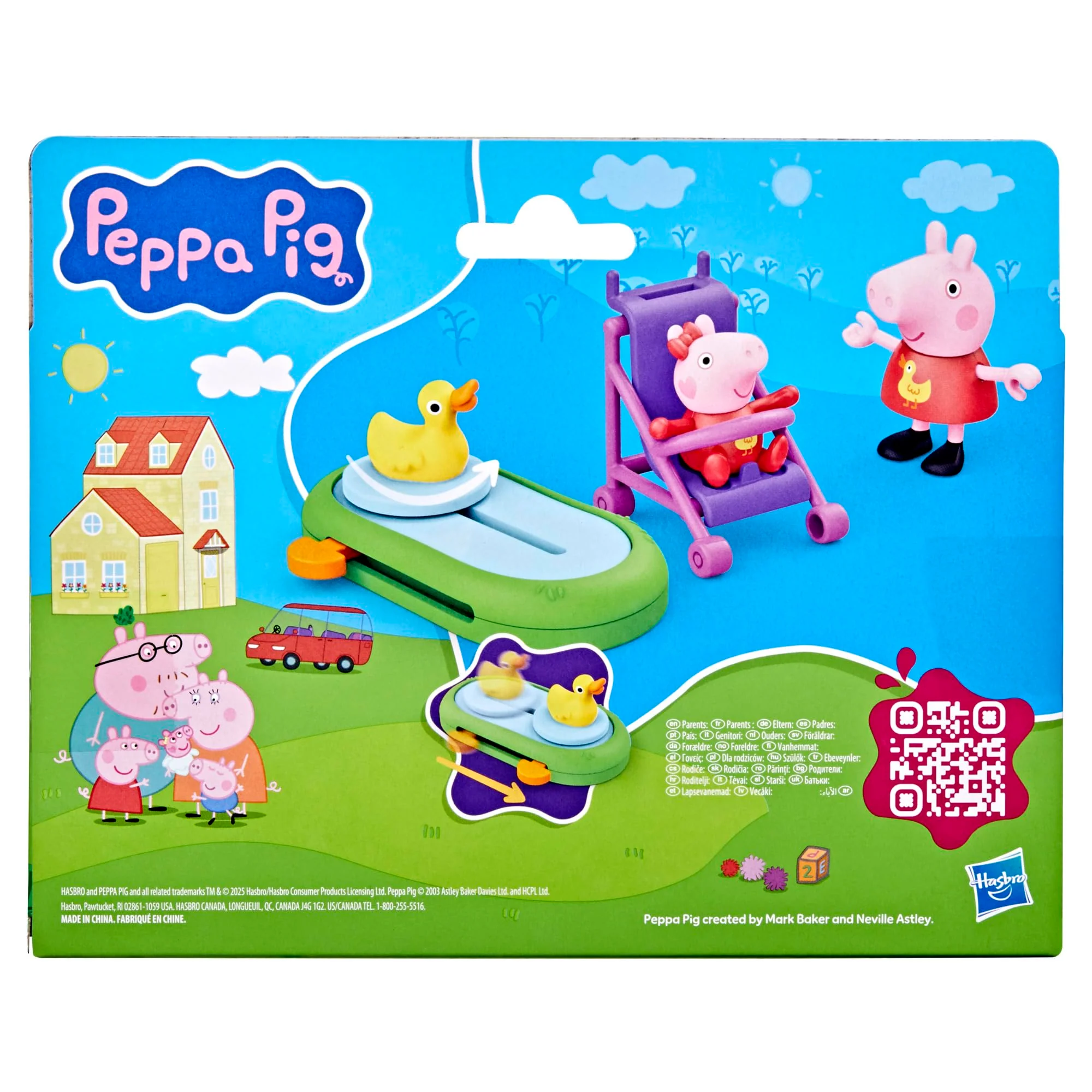PEPPA PIG Peppa's Family of Five with Baby Evie, Poseable Figures Hold Hands, Preschool Toys for Girls and Boys 3 and Up - Image 3