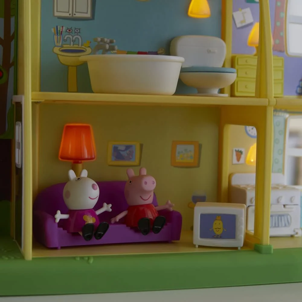 Peppa Pig - Peppa's Playtime to Bedtime House Preschool Toy, Speech, Light, and Sounds, Ages 3 and Up - Image 11