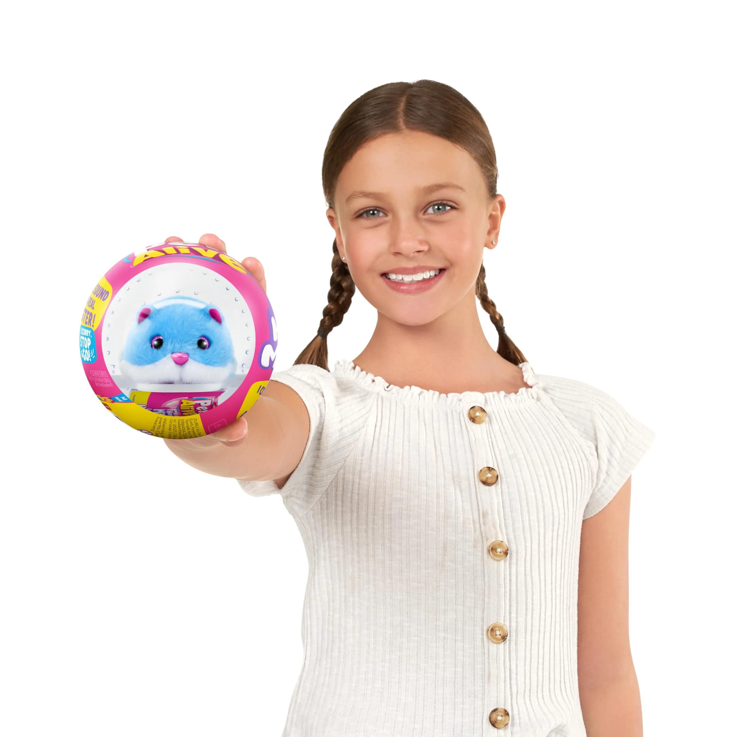 Pets Alive Hamstermania (Blue) by ZURU Hamster, Electronic Pet, 20+ Sounds Interactive, Hamster Ball Toy for Girls and Children - Image 2