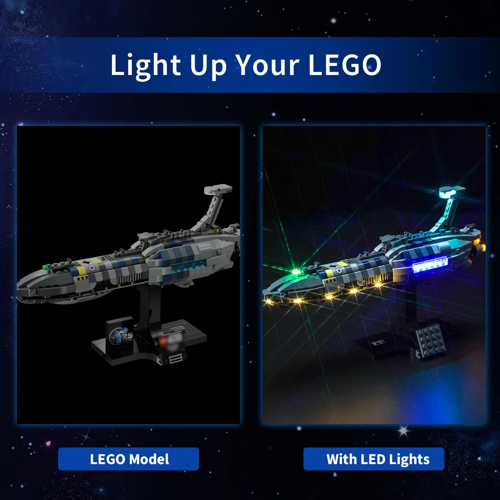PIPART LED Light Kit for Lego 75377 Invisible Hand, Light Kit ONLY, Lego Model is NOT Included - Image 7