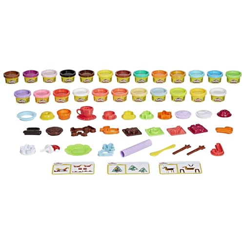 Play-Doh Holiday Advent Calendar for Kids, 24 Day Countdown, Multiple Surprise Gifts Behind Each Door, Arts & Crafts, Ages 3+ - Image 5
