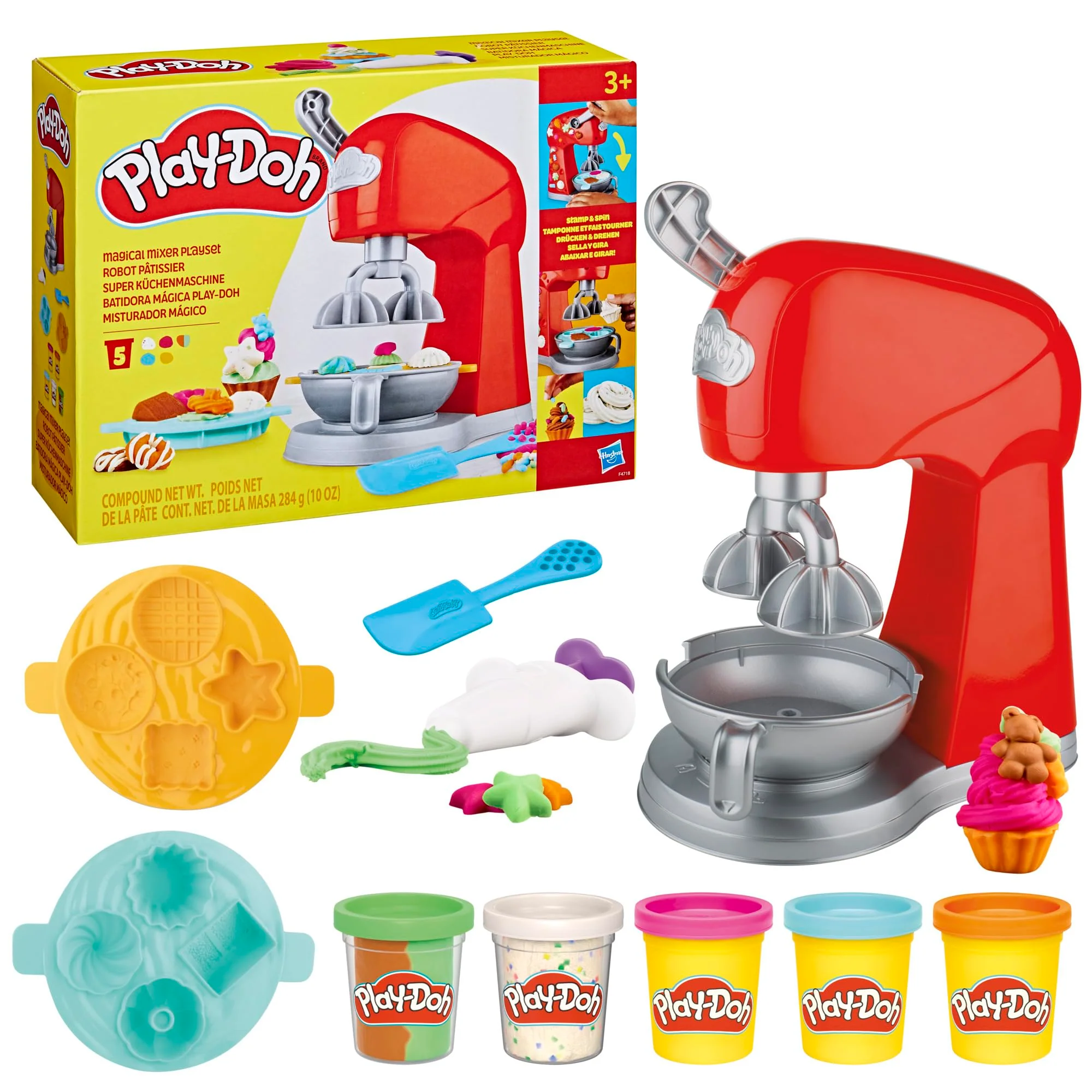 Play-Doh Kitchen Creations Magical Mixer Playset, Toy Mixer with Play Kitchen Accessories, Arts and Crafts for Kids 3 Years and Up