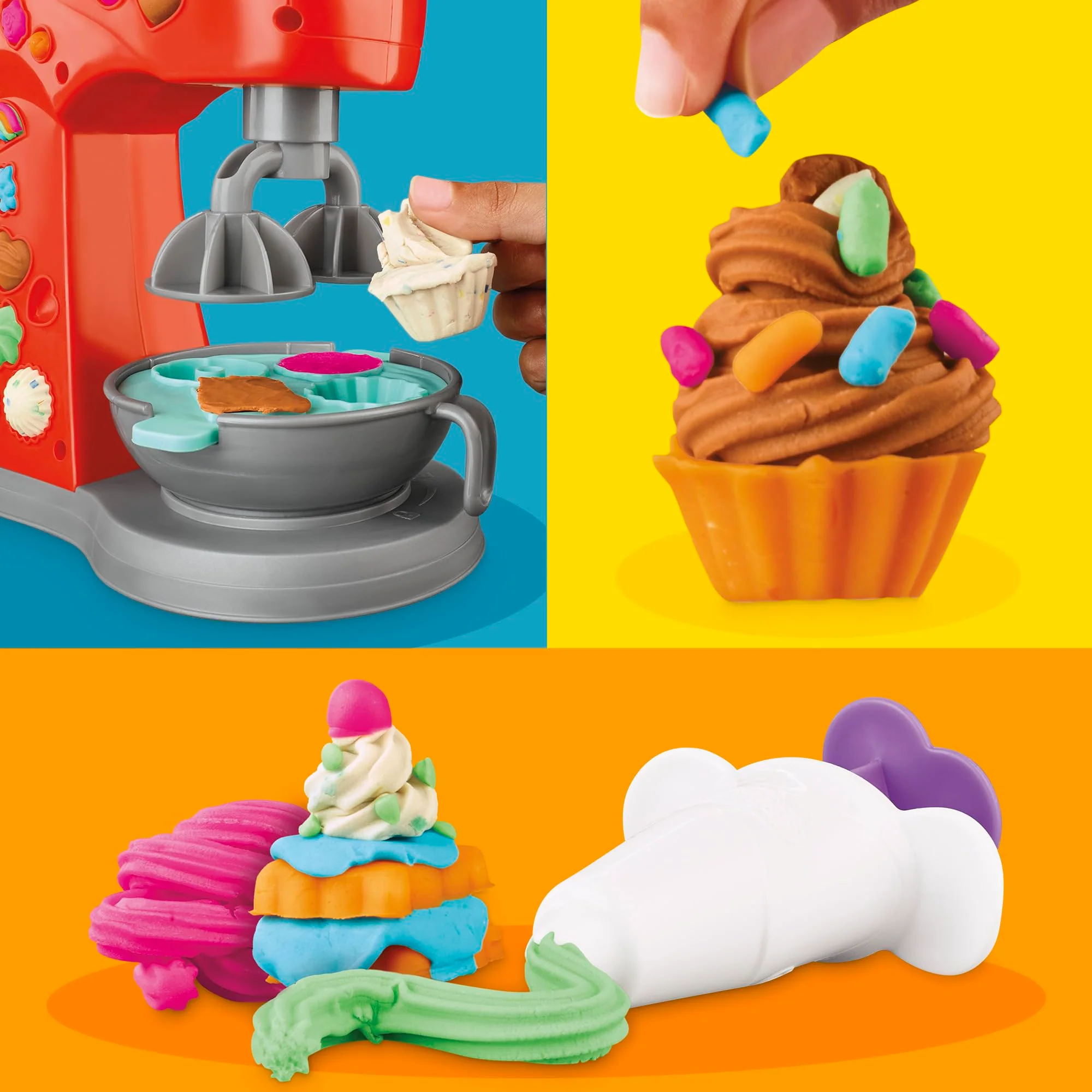 Play-Doh Kitchen Creations Magical Mixer Playset, Toy Mixer with Play Kitchen Accessories, Arts and Crafts for Kids 3 Years and Up - Image 11