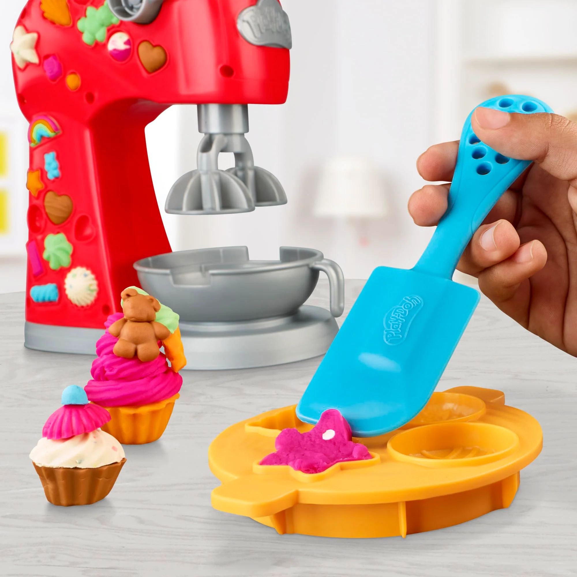 Play-Doh Kitchen Creations Magical Mixer Playset, Toy Mixer with Play Kitchen Accessories, Arts and Crafts for Kids 3 Years and Up - Image 5