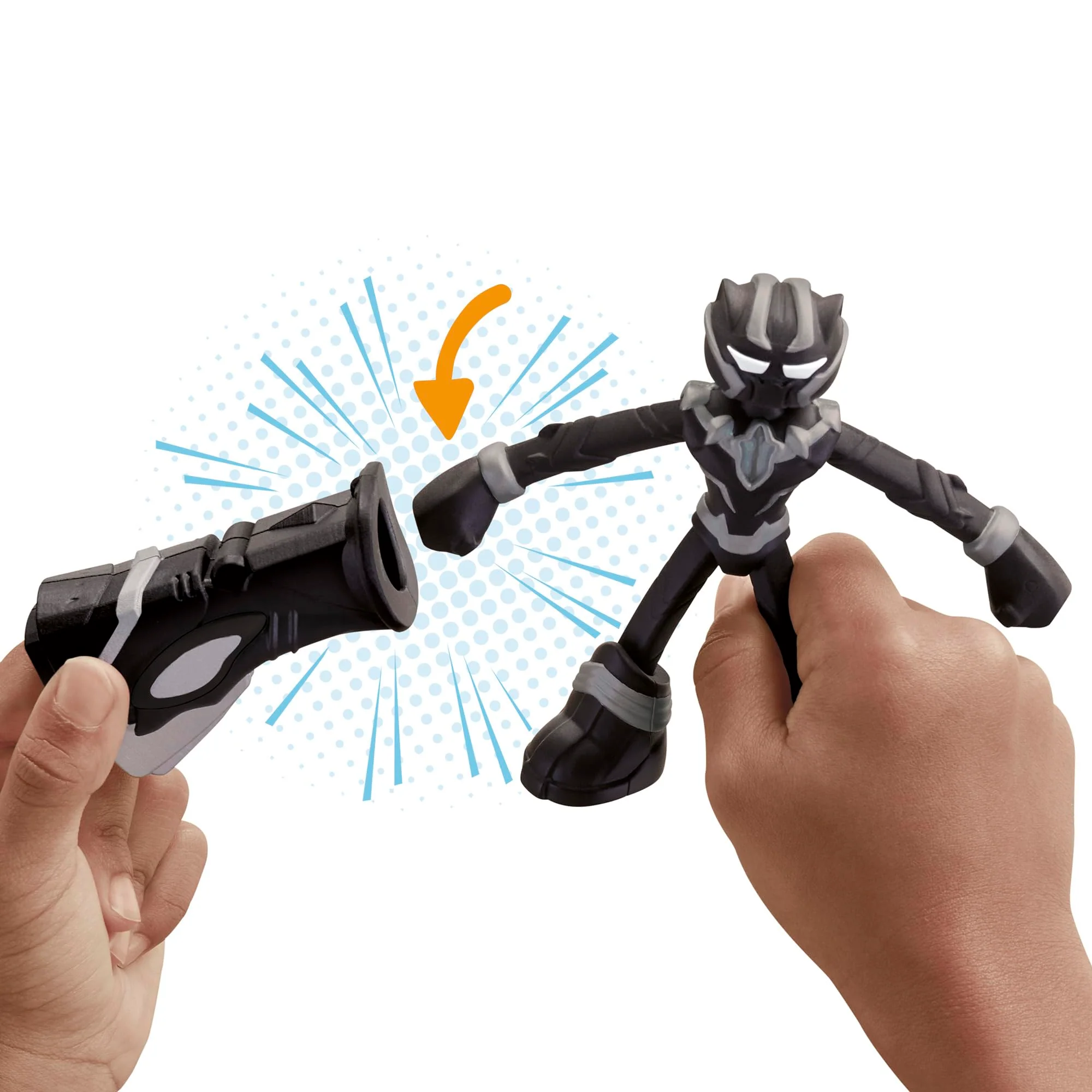 Play-Doh Marvel Black Panther Cutting Claws with Bendy Action Figure, Imagination Toys for 4 Year Old Boys and Girls and Up - Image 7