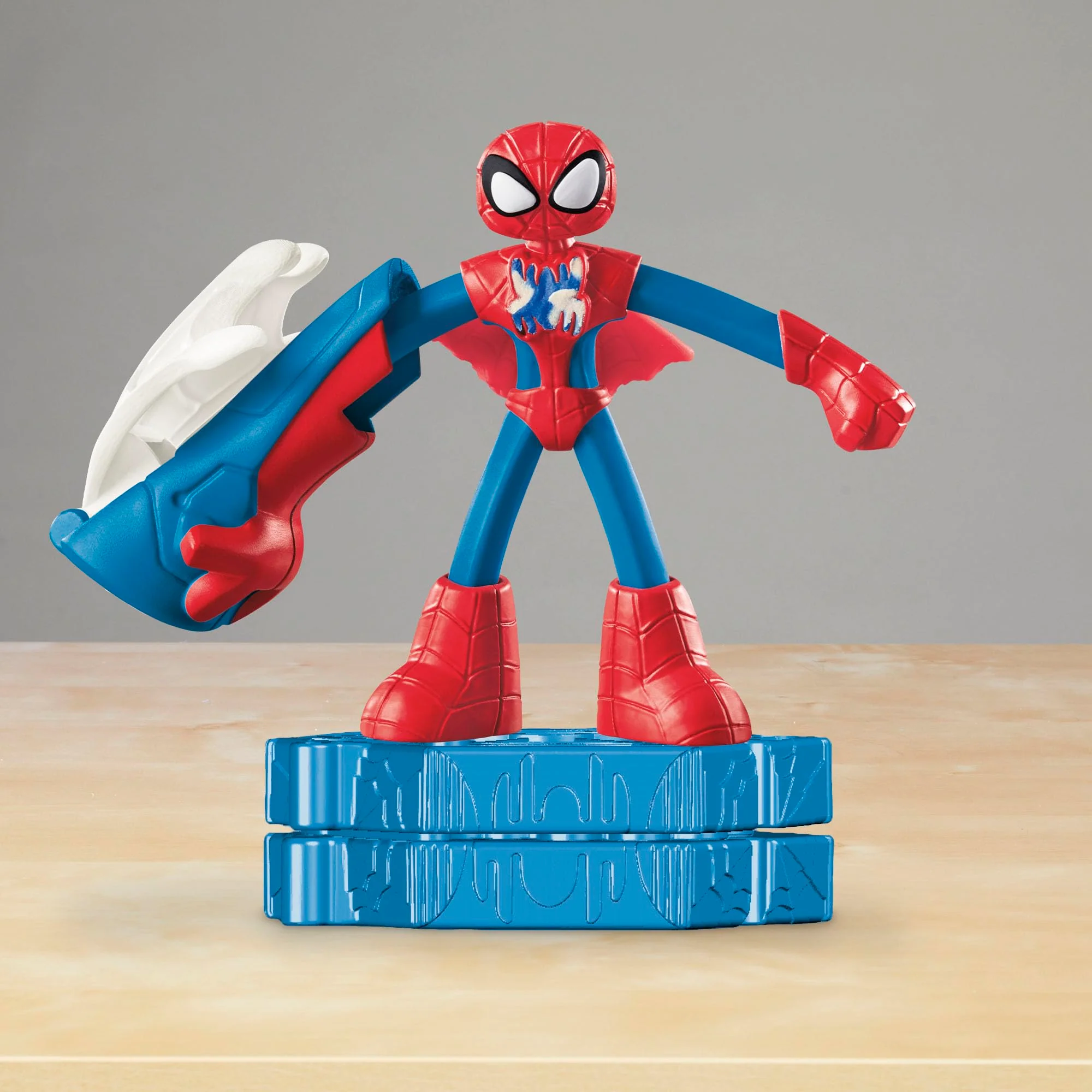 Play-Doh Marvel Spider-Man Thwip Squisher Set with Bendy Action Figure, Imagination Toys for 4 Year Old Boys and Girls and Up - Image 4