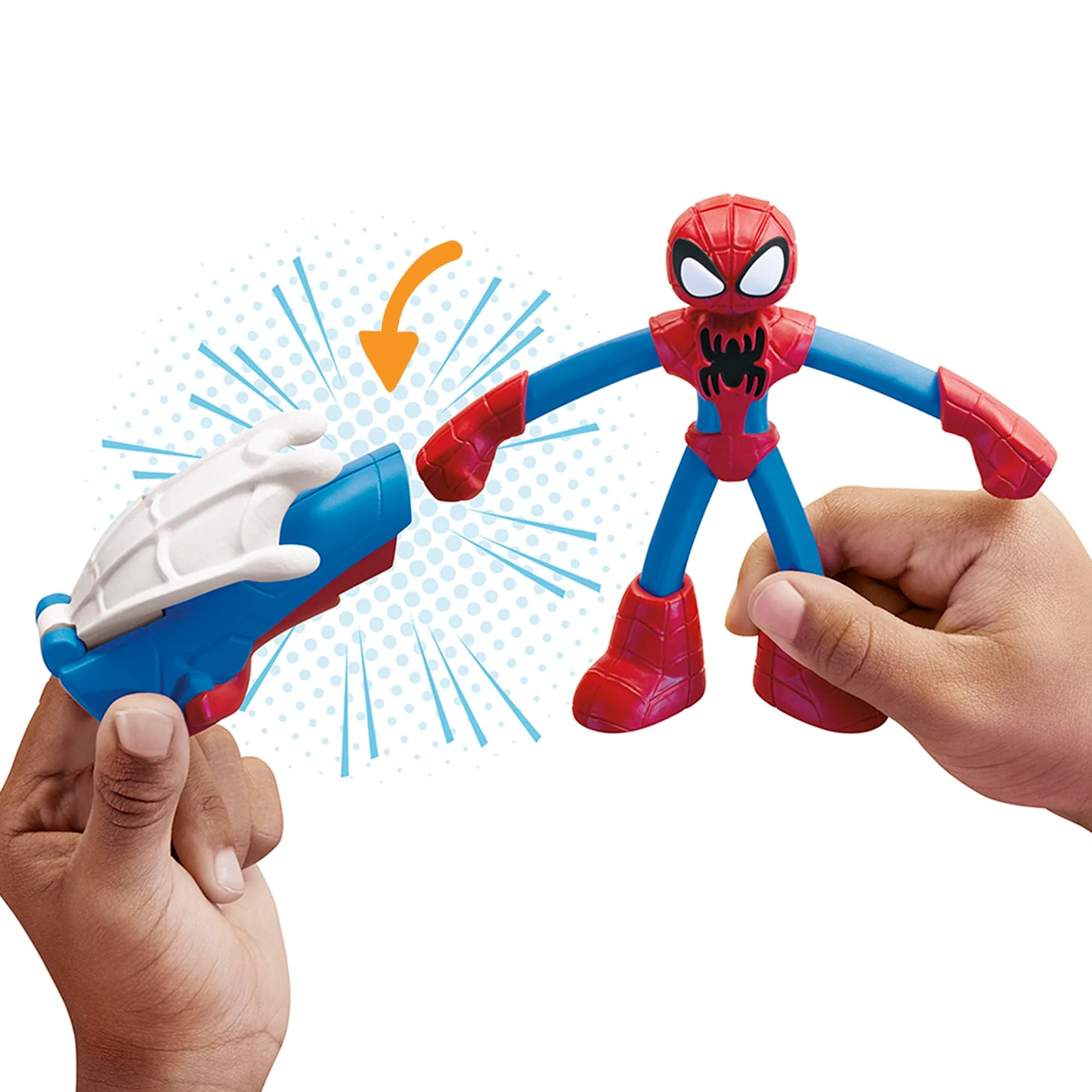 Play-Doh Marvel Spider-Man Thwip Squisher Set with Bendy Action Figure, Imagination Toys for 4 Year Old Boys and Girls and Up - Image 6