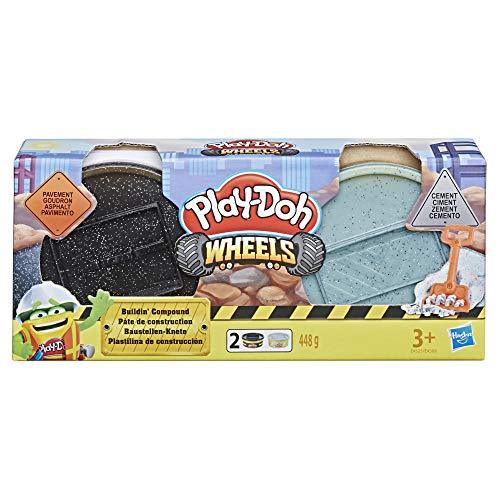 Play-Doh Wheels Cement and Pavement Buildin' Compound 2-Pack (Variety Colors)