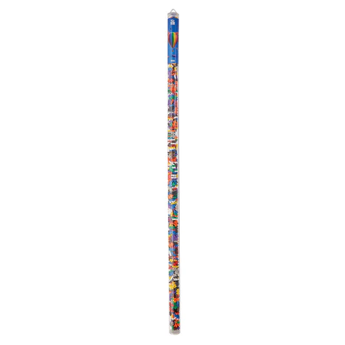 Plus Plus 510 Piece Super Tube, Interlocking Building Block 3D Puzzle Kit, Basic