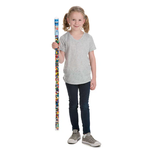 Plus Plus 510 Piece Super Tube, Interlocking Building Block 3D Puzzle Kit, Basic - Image 2