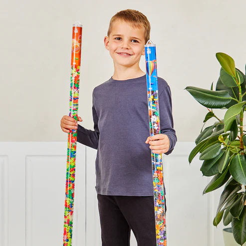 Plus Plus 510 Piece Super Tube, Interlocking Building Block 3D Puzzle Kit, Basic - Image 3