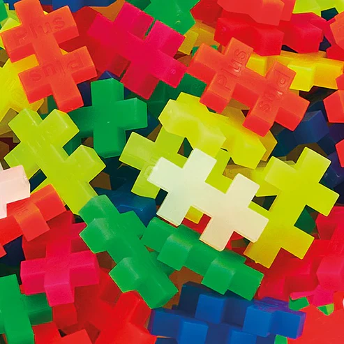 Plus Plus 510 Piece Super Tube, Interlocking Building Block 3D Puzzle Kit, Neon - Image 3