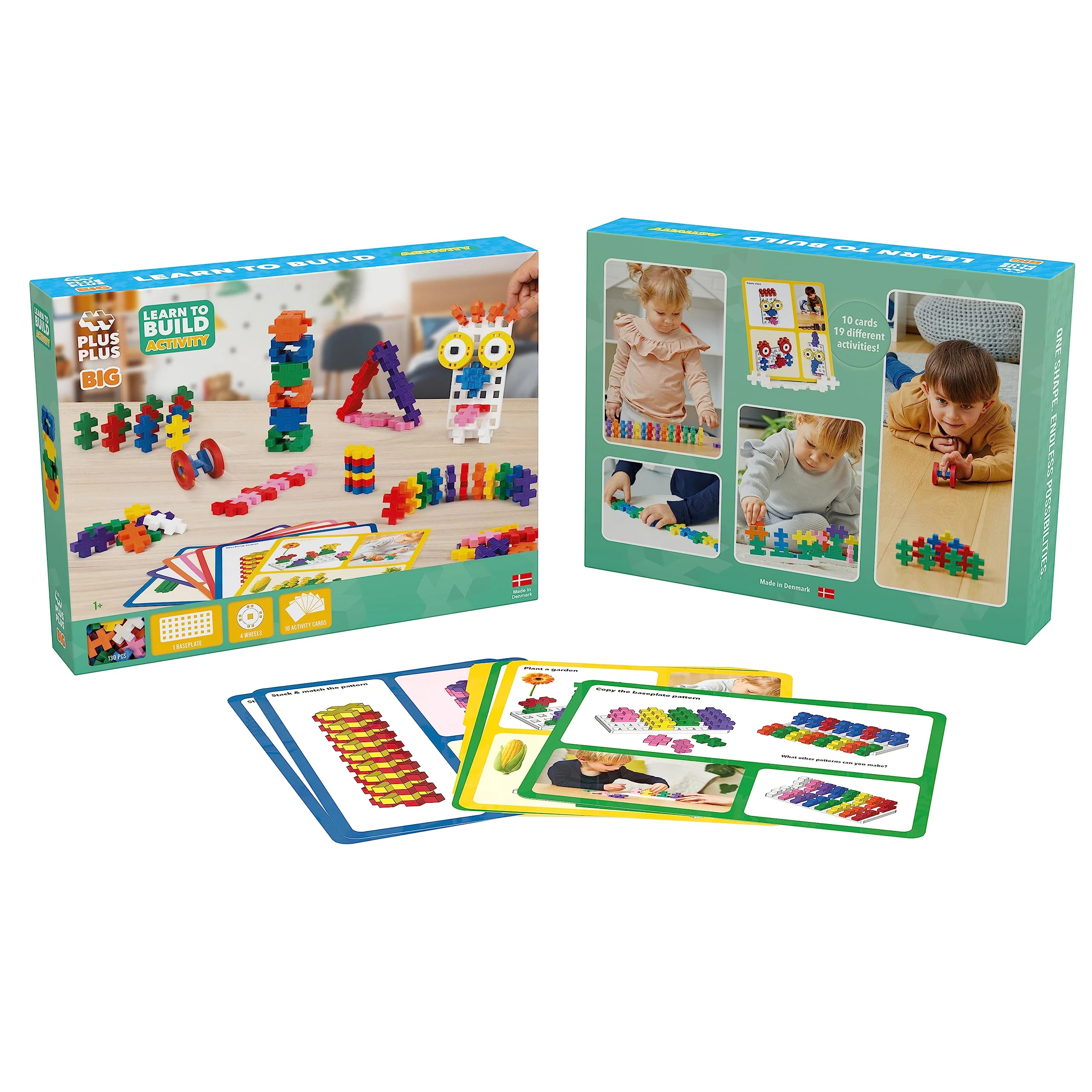 Plus Plus - Learn to Build Big, Activity Set, 130 Pieces - Construction Building Stem Toy, Large Puzzle Blocks for Toddlers and Preschool - Image 8