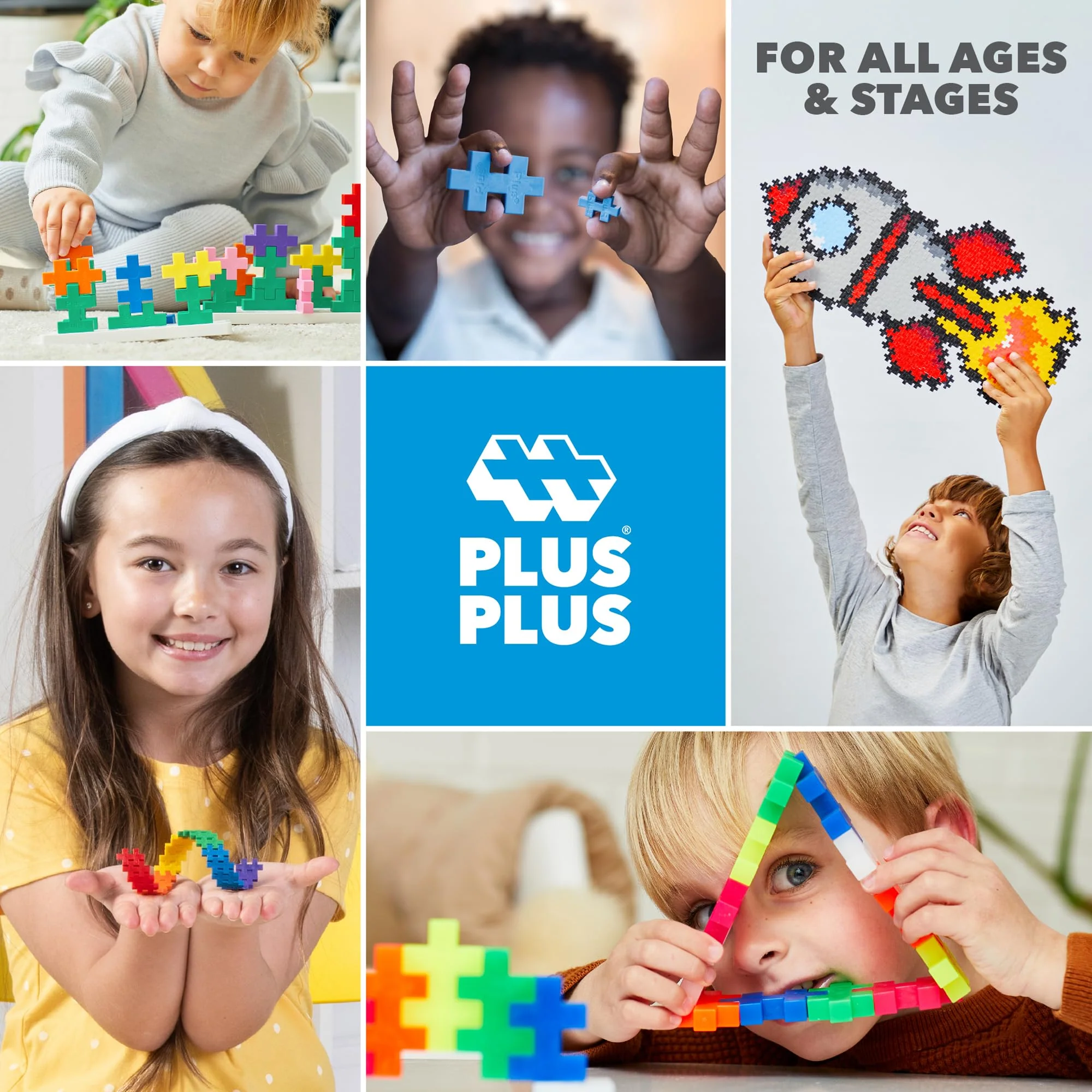 Plus Plus Puzzle By Number, 275 Piece Interlocking Mini Building Blocks, 2D Puzzle Stem Toy For Kids, Peanuts Merchandise - Snoopy - Image 2