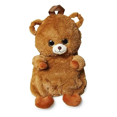 Plush Backpack Brown Bear 14"