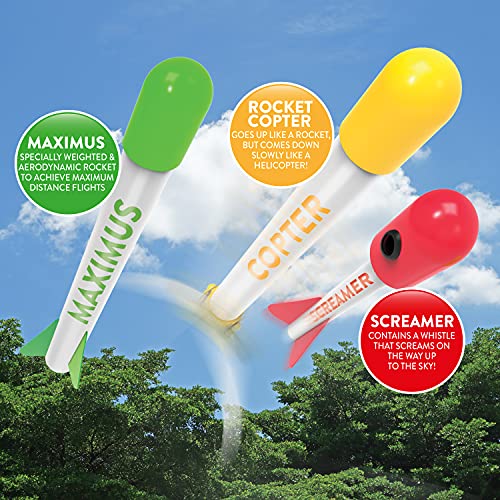 POPULAR SCIENCE Ultimate Jump Rocket |Massive Flight up to 300ft | Stomp Rocket Toys Launcher | Multi-Rocket Outdoor Toy for Garden or Back Yard | STEAM Toys and Gifts | for Kids and Families, - Image 3
