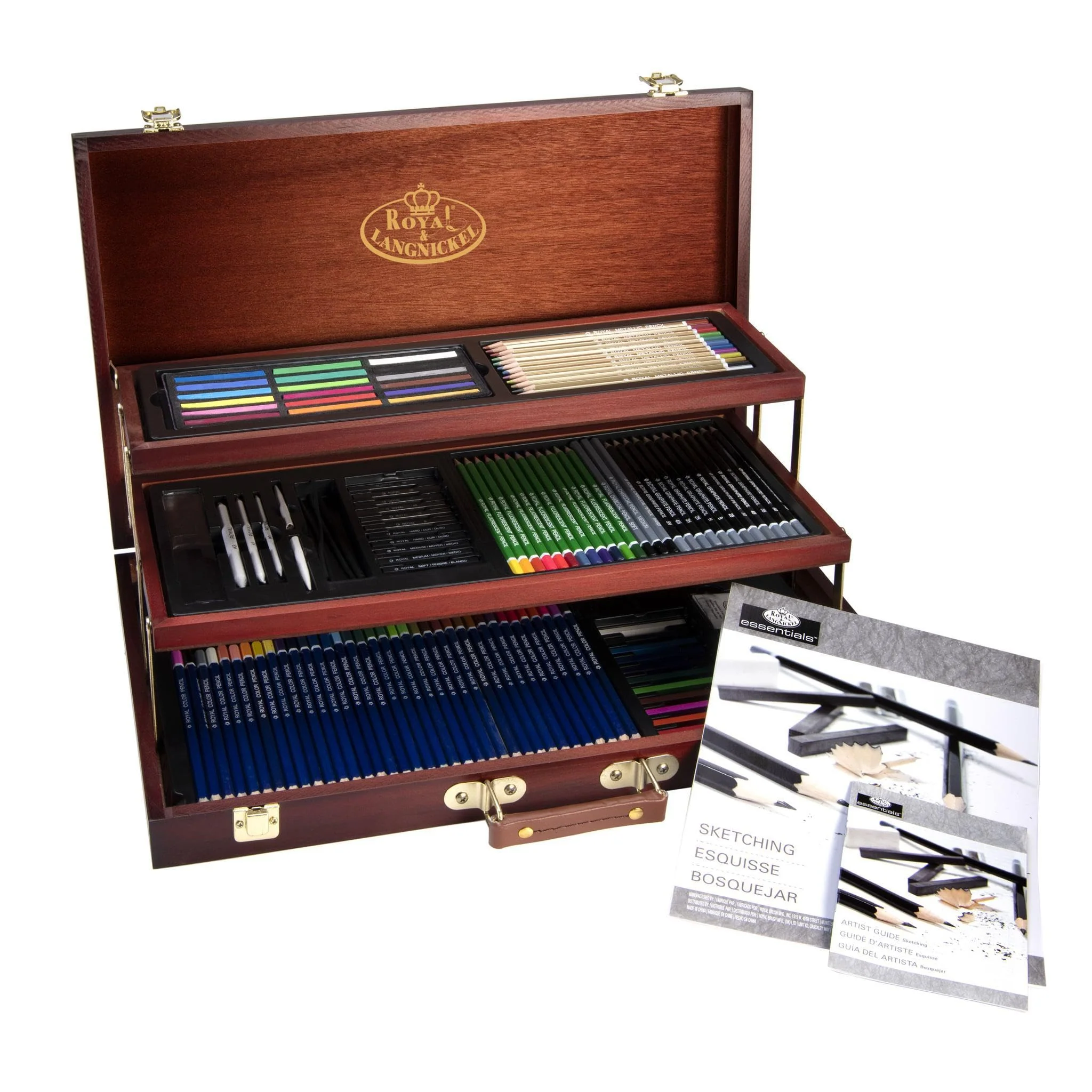 Royal & Langnickel Sketch & Draw Art Set, Premier Chest, Sketching & Drawing, 134 pcs - Image 2