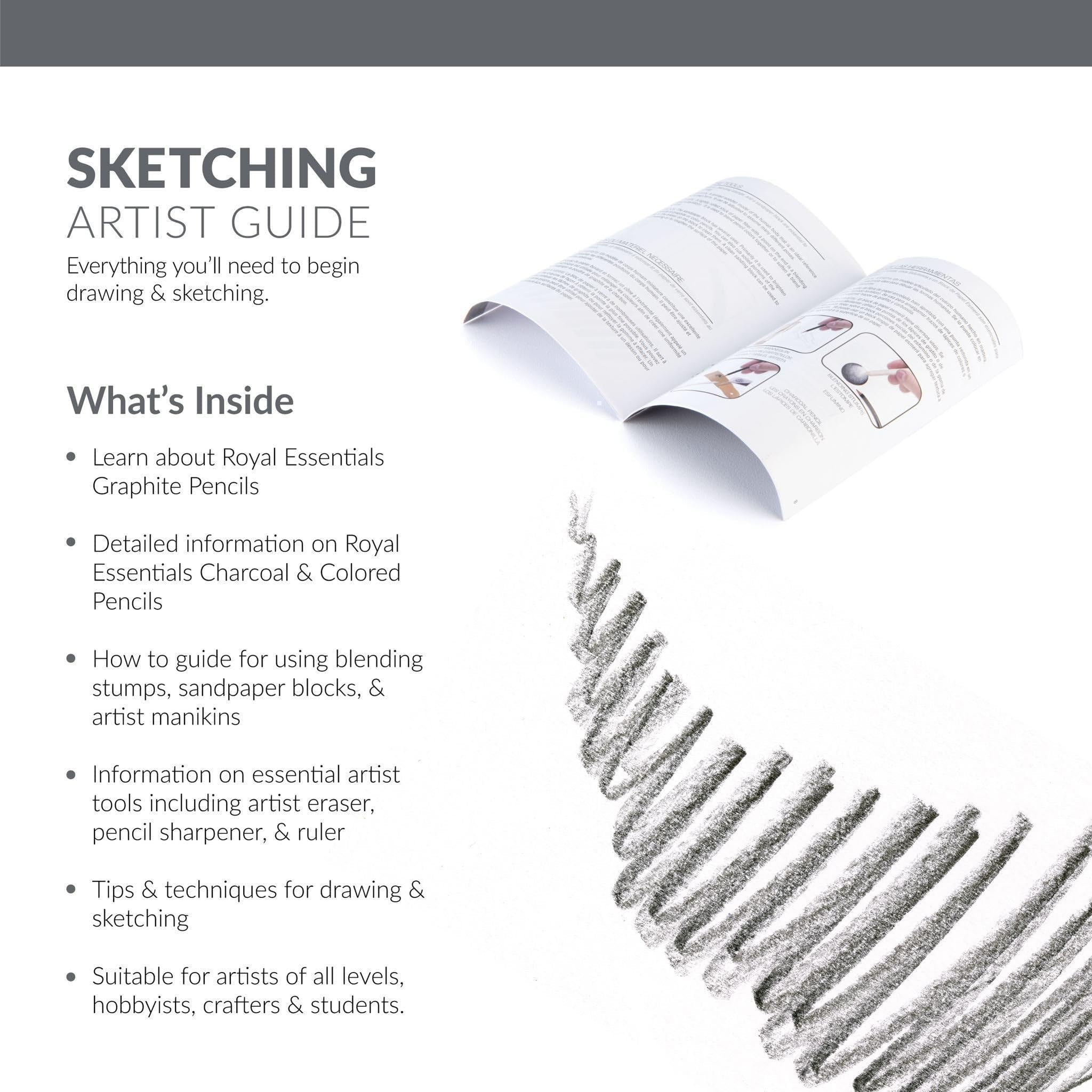 Royal & Langnickel Sketch & Draw Art Set, Premier Chest, Sketching & Drawing, 134 pcs - Image 3