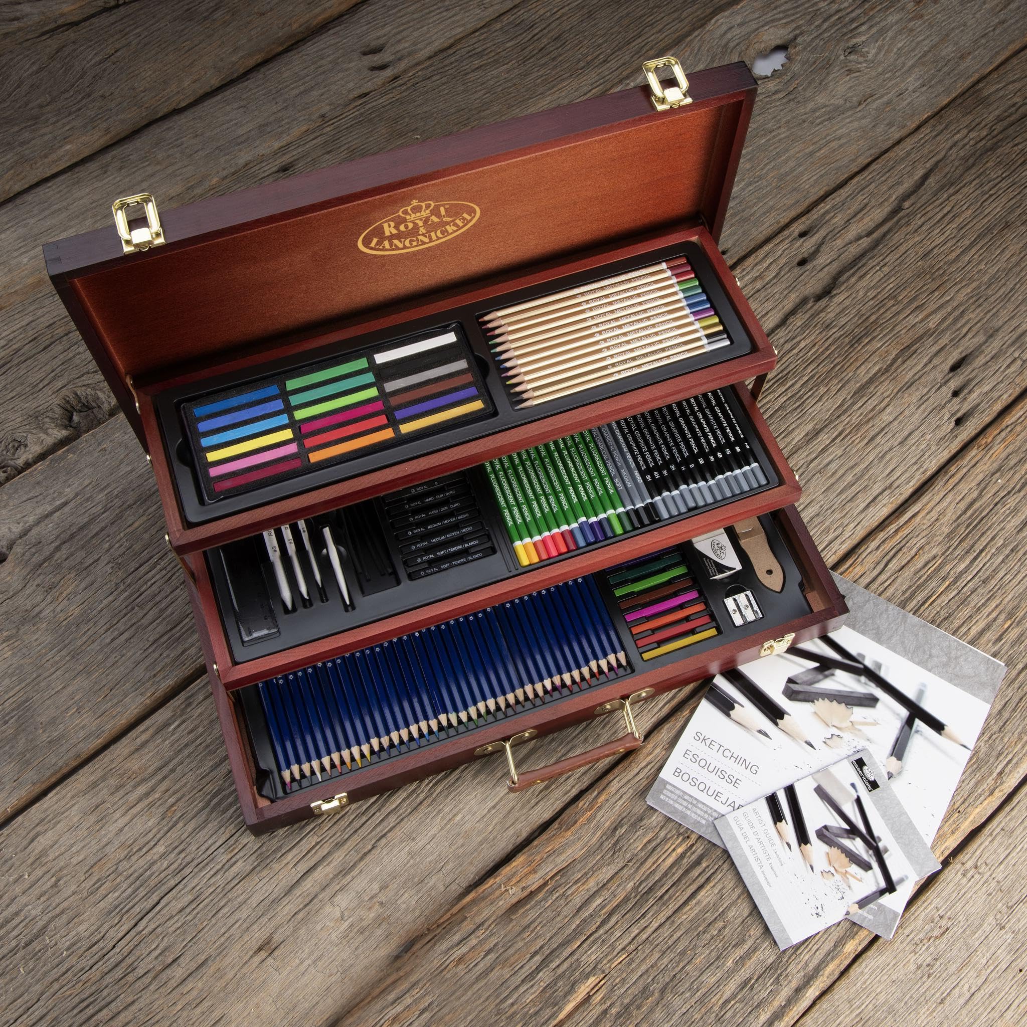 Royal & Langnickel Sketch & Draw Art Set, Premier Chest, Sketching & Drawing, 134 pcs - Image 6