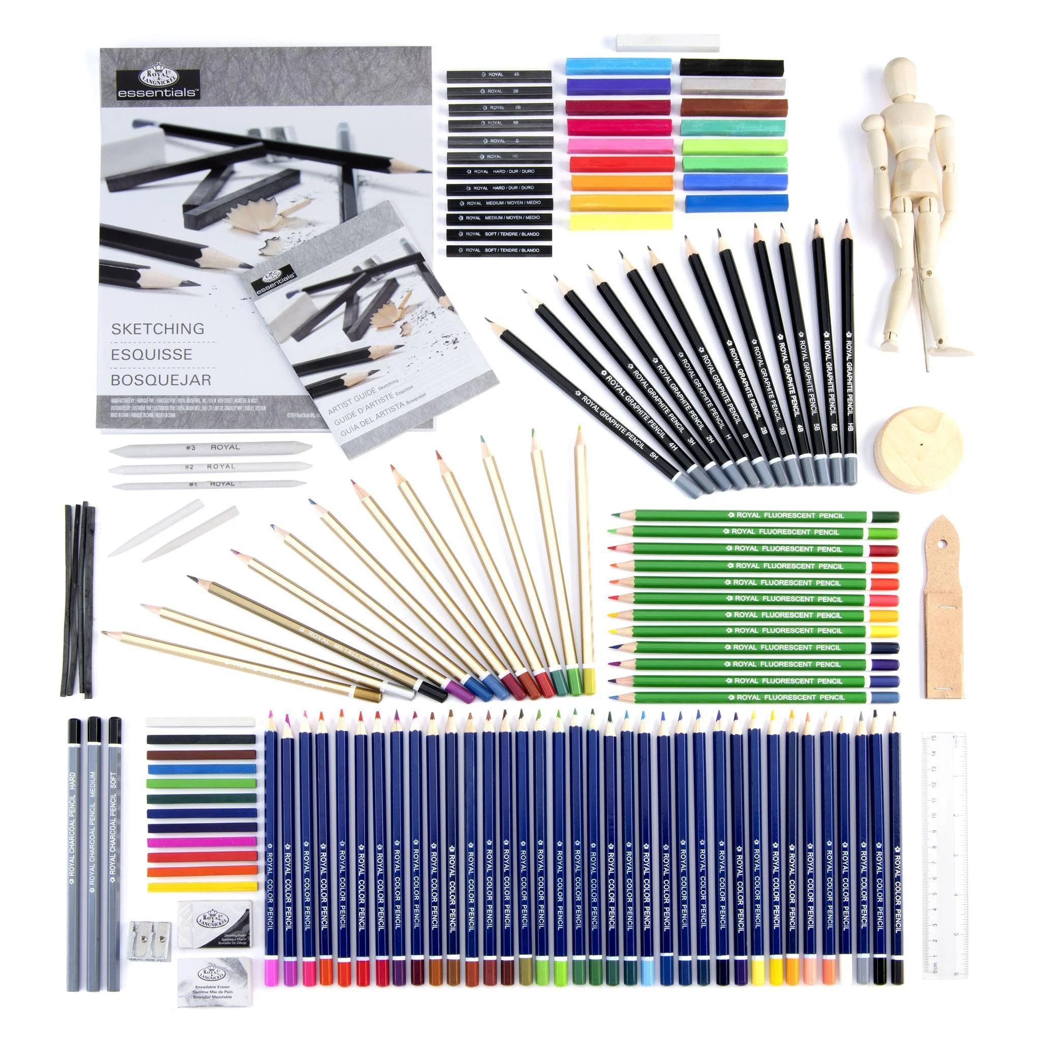 Royal & Langnickel Sketch & Draw Art Set, Premier Chest, Sketching & Drawing, 134 pcs - Image 7
