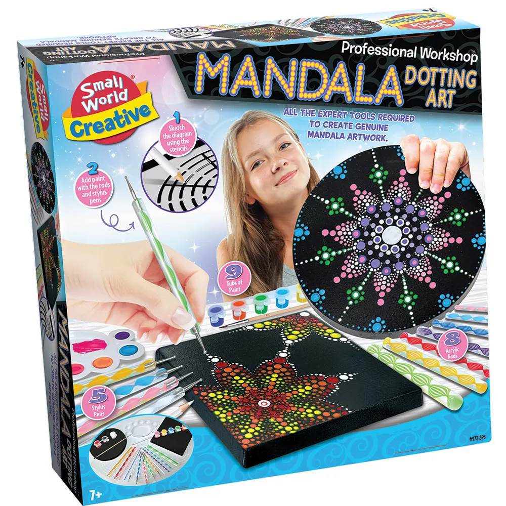 Professional Workshop Mandala Dotting, Art Small World Toys