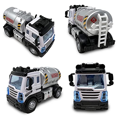 R/C Mini Petroleum Truck, 1:40 Scale, Silver, 2.4GHz Remote Control, Full Function - Image 2