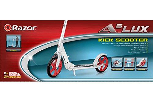 Razor A5 LUX Kick Scooter - Red - FFP , 38.6 Inch - Image 4