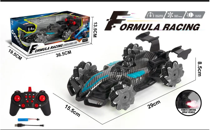 Remote Control Car, 2.4G Eleven Way Light Band Spray F1 Drift Car