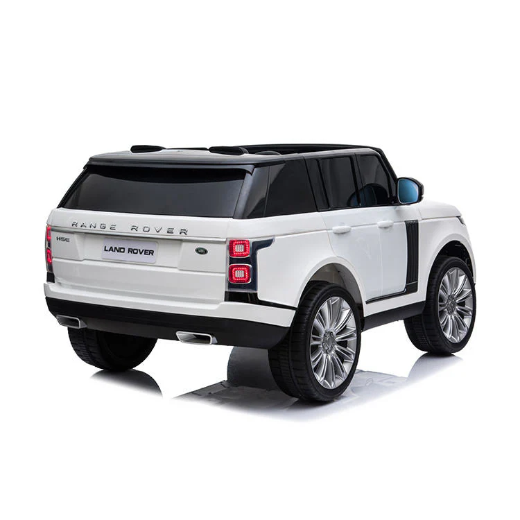 Ride on Car for Kids 12V Power Battery Electric Vehicles Licensed Range Rover Ride On Truck w/ Parent Remote Control, MP3 Player, Rocking, Pull Rod (White) - Image 4