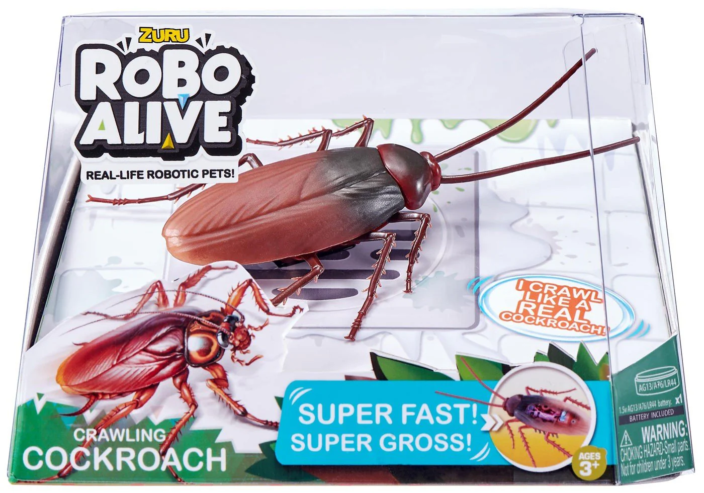 Robo Alive Crawling Cockroach Battery-Powered Robotic Toy by ZURU