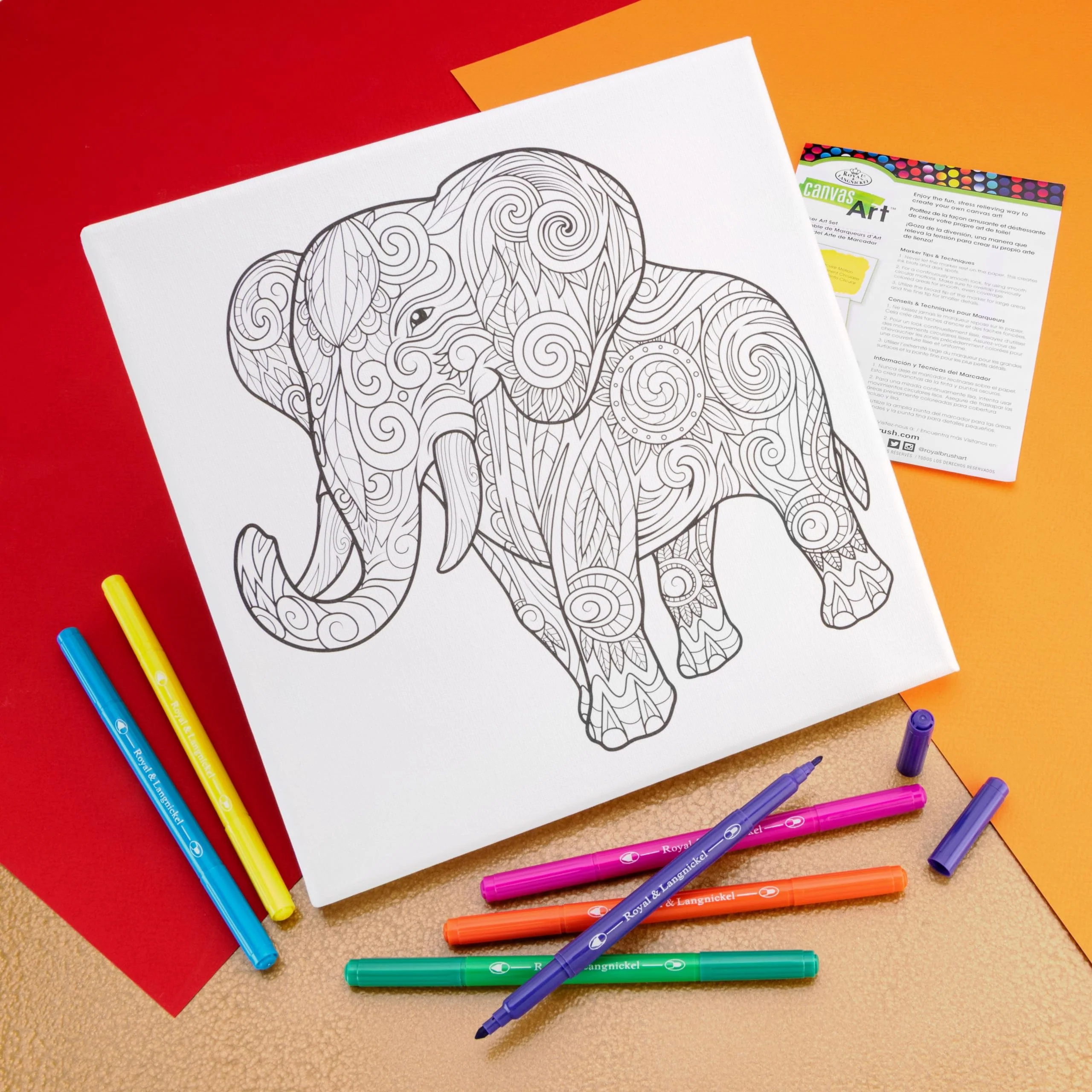 Royal & Langnickel - Canvas Art Markers Elephant - Image 3