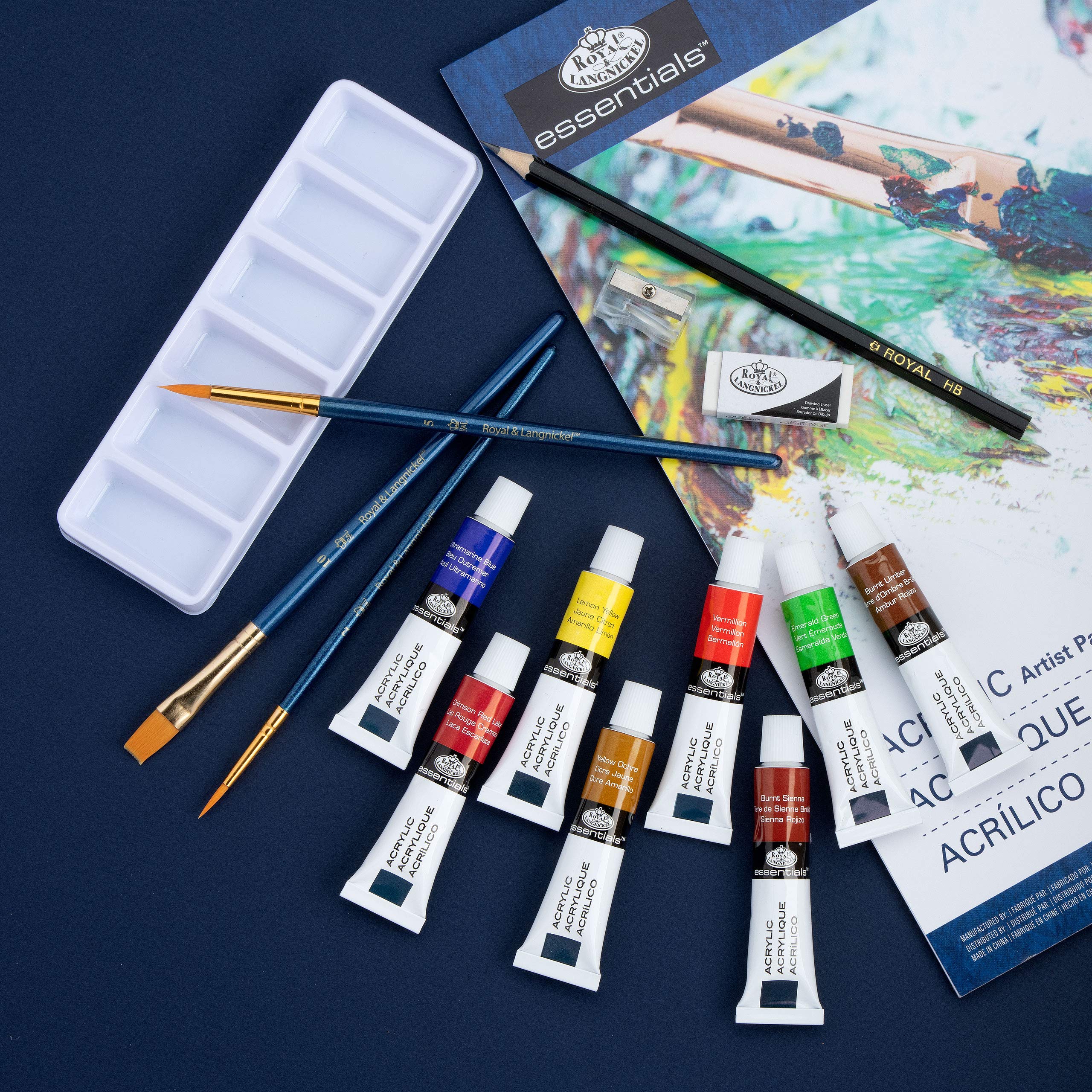 Royal & Langnickel Essentials 21 Piece Acrylic Painting Box Set - Image 2